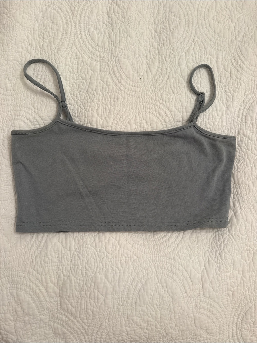 Grey Bandit Light Blue Cropped Tank